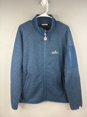 Tillamook Blue Full Zip Fleece Jacket - Men’s Small